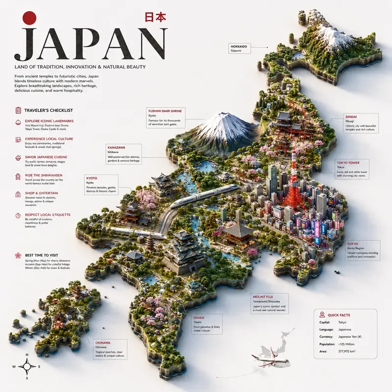 3D Travel Guide Map Generator