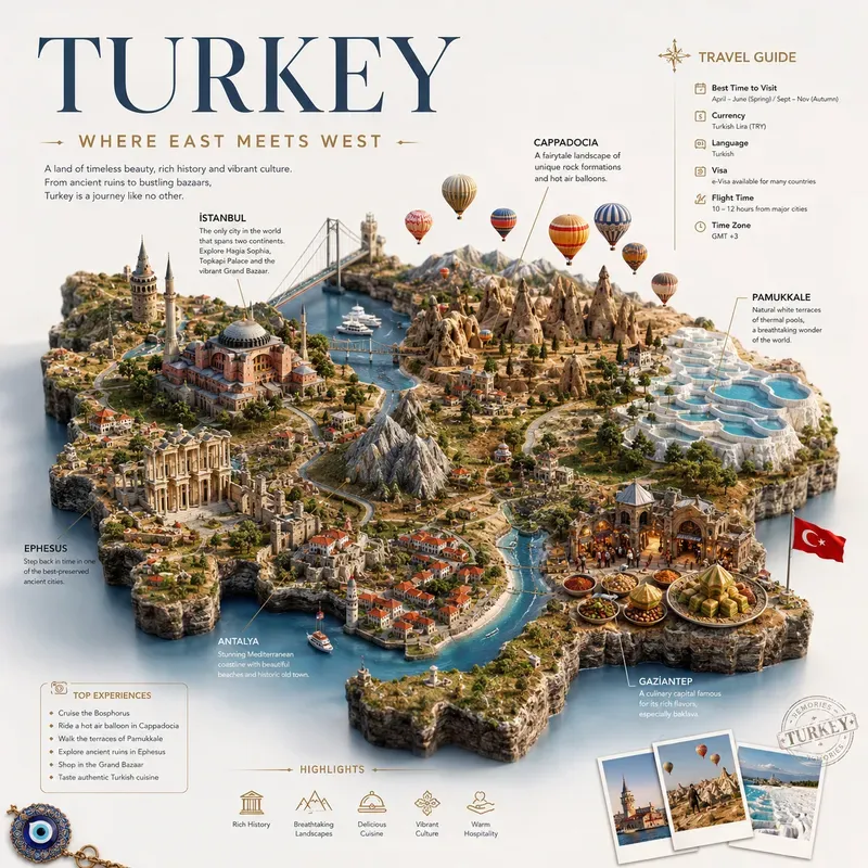 3D Travel Guide Map Generator