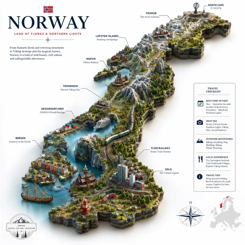 3D Travel Guide Map Generator