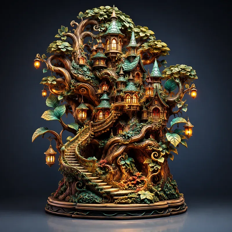 Fantasy Sculpted Ships