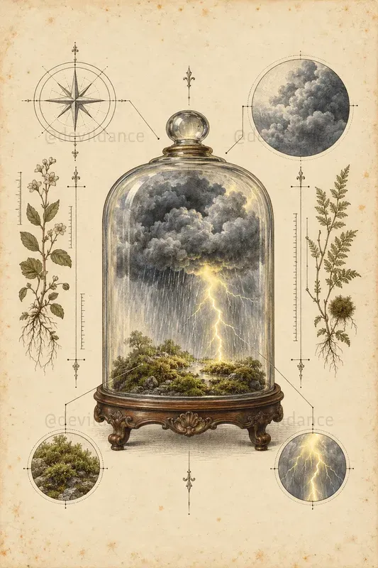 Weather In A Jar Curiosity Cabinet Art