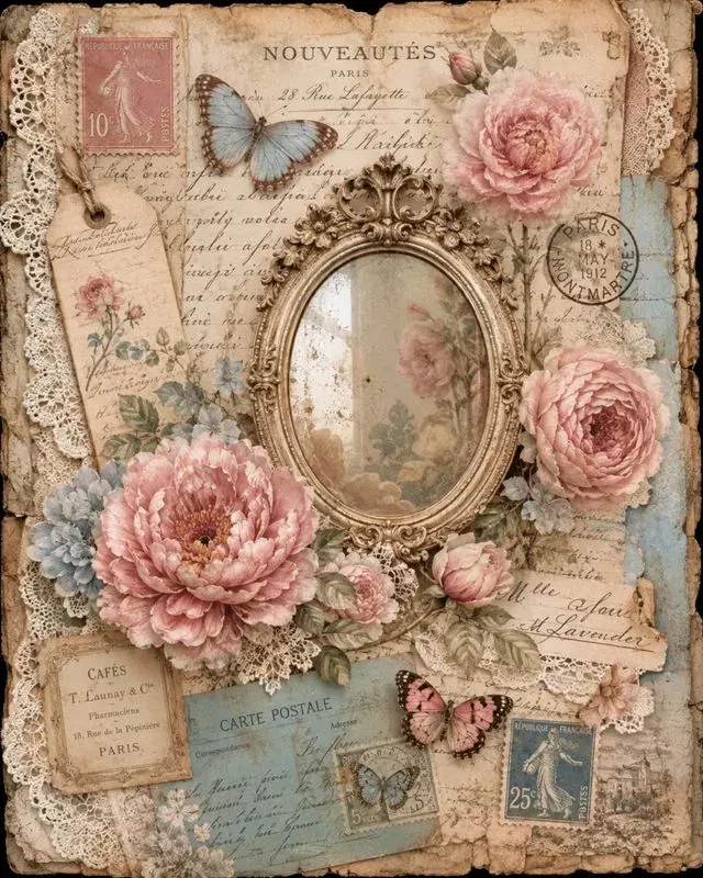 Romantic Shabby Chic Junk Journals