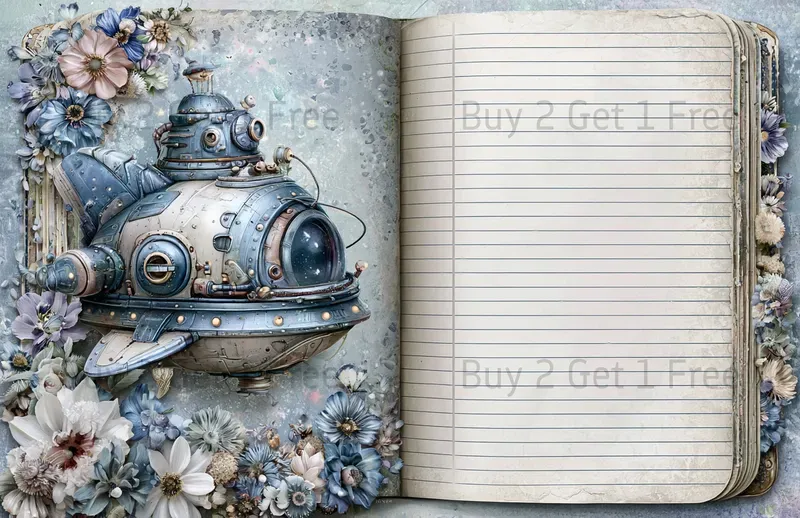 Galaxy Friend And Pet Double Pages