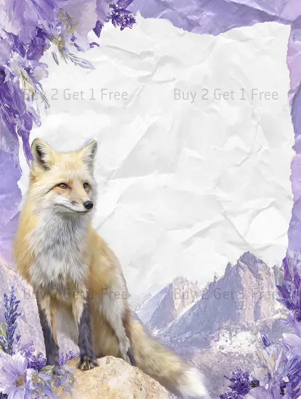 Lavender Cottagecore Background Frames