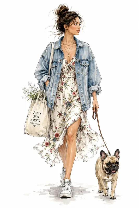 Chic Watercolor Fashion Sketches