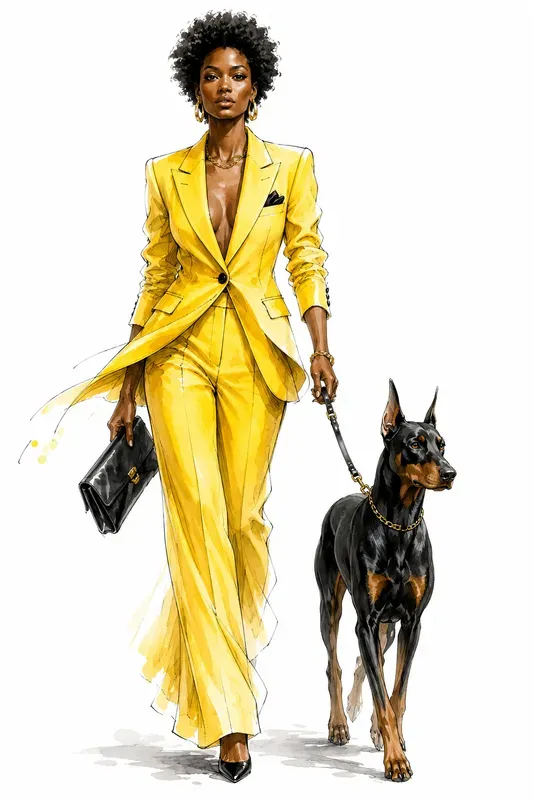 Chic Watercolor Fashion Sketches