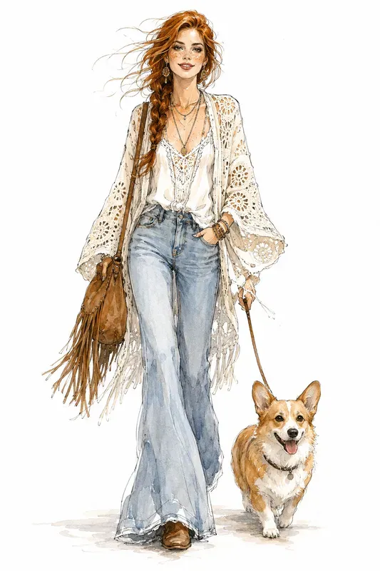 Chic Watercolor Fashion Sketches