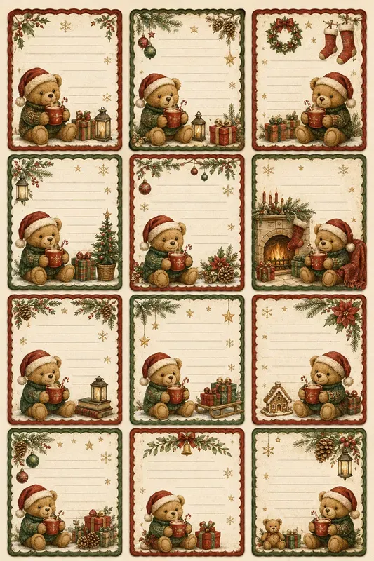 Christmas Character Writing Sheets