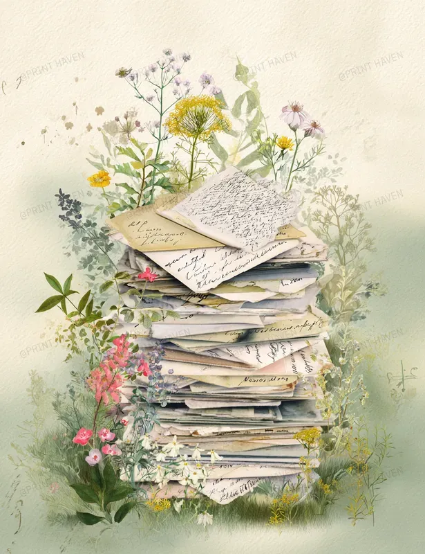 Romantic Junk Journal Illustrations