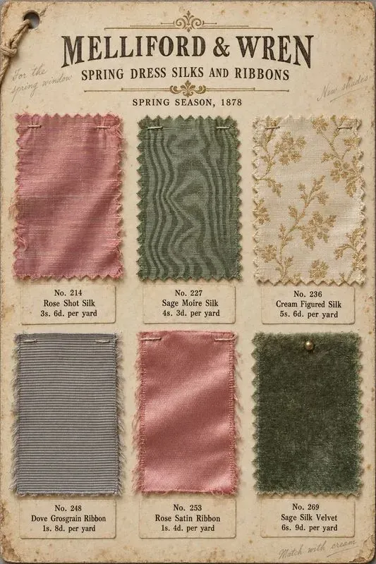 Victorian Fabric Sample Cards