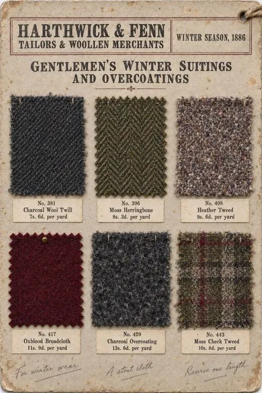 Victorian Fabric Sample Cards