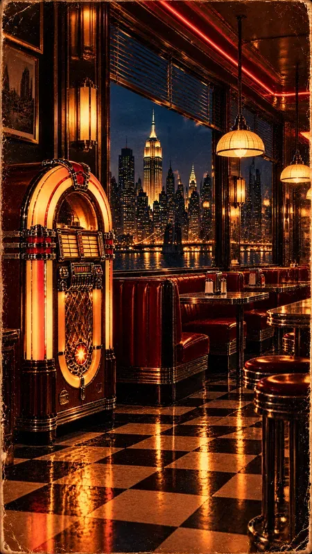 Cinematic New York Glamour Posters