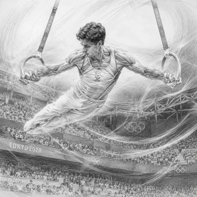 Dynamic Pencil Sports Action Sketches