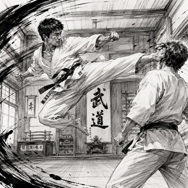 Dynamic Pencil Sports Action Sketches