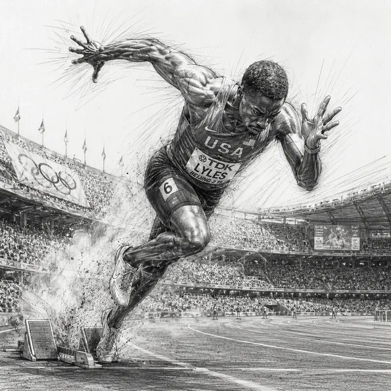 Dynamic Pencil Sports Action Sketches