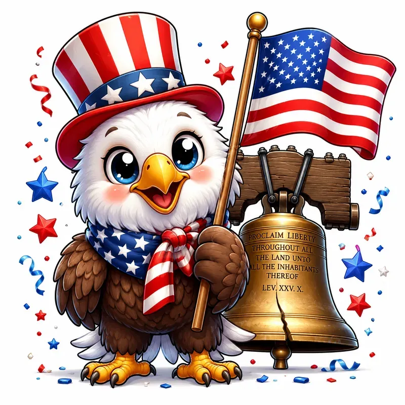 Cute Usa Mascot Cartoons