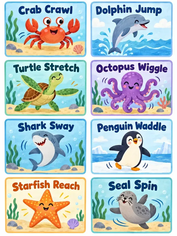 Preschool Movement Brain Break Cards