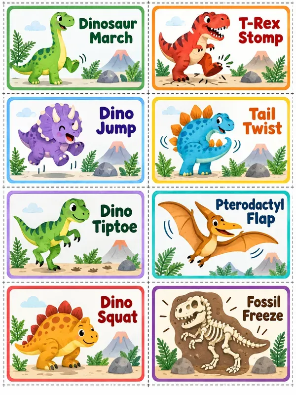 Preschool Movement Brain Break Cards