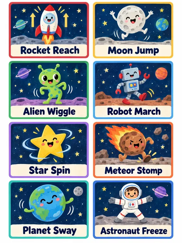 Preschool Movement Brain Break Cards