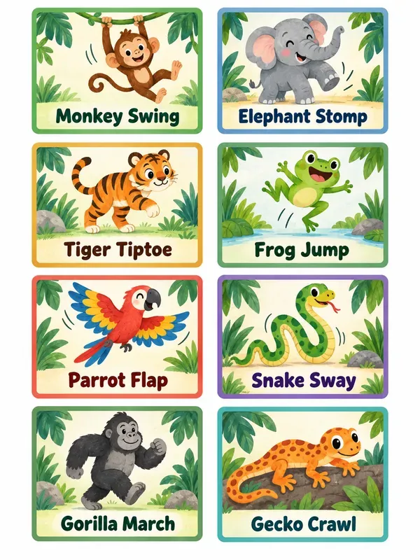 Preschool Movement Brain Break Cards