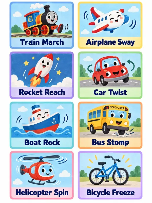 Preschool Movement Brain Break Cards