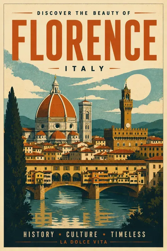 Retro Screen Print Travel Poster Designs