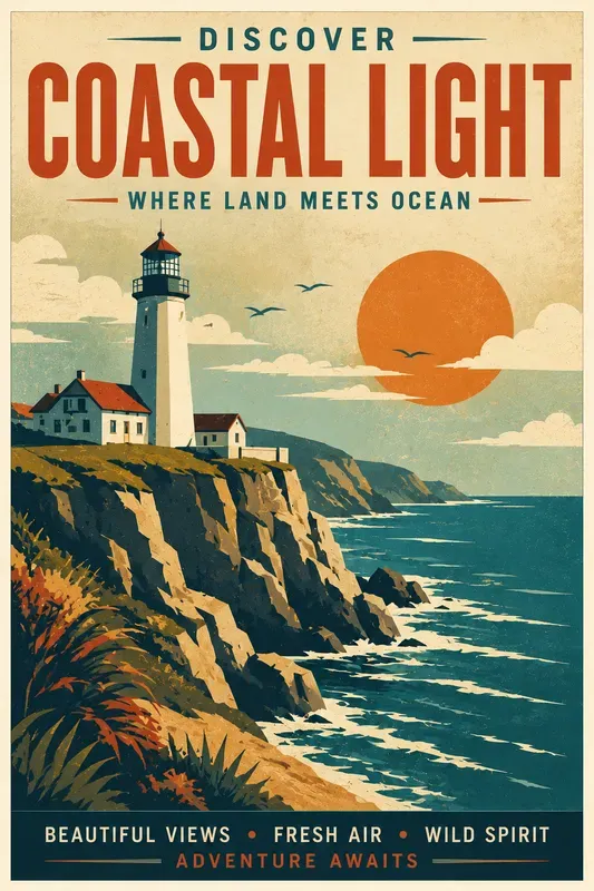 Retro Screen Print Travel Poster Designs