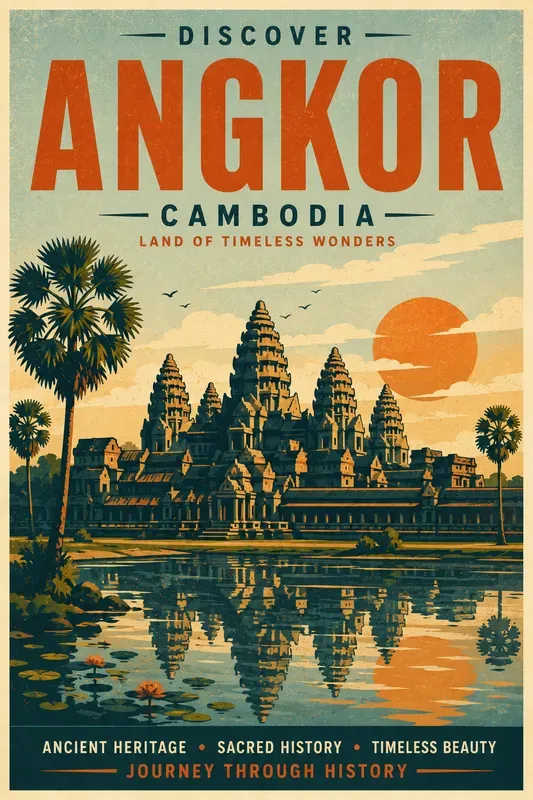 Retro Screen Print Travel Poster Designs