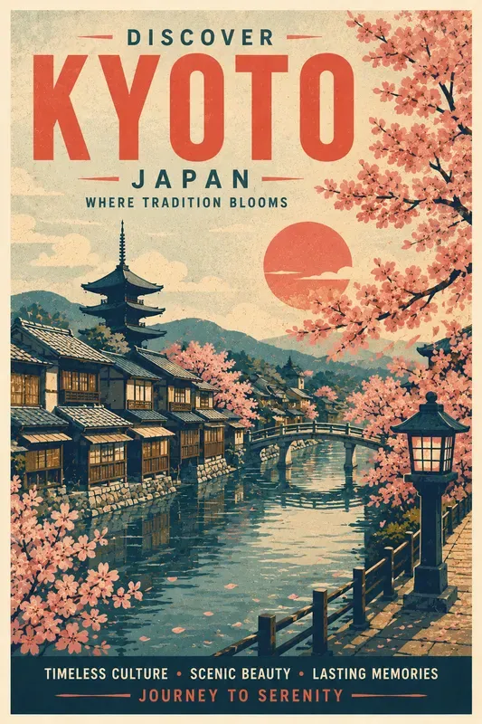 Retro Screen Print Travel Poster Designs