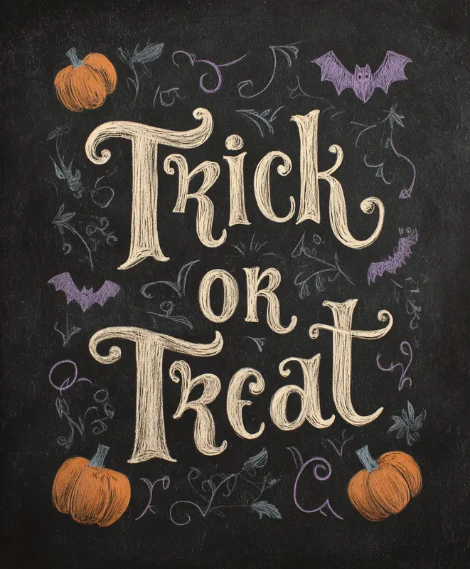 Rustic Pastel Chalk Typography