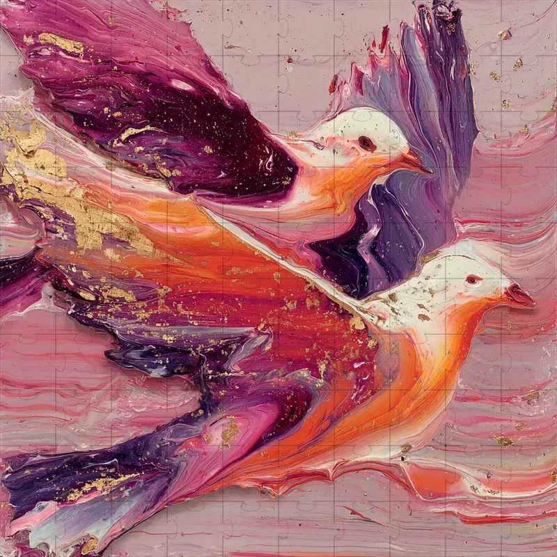 Luxe Fluid Pour Acrylic Art
