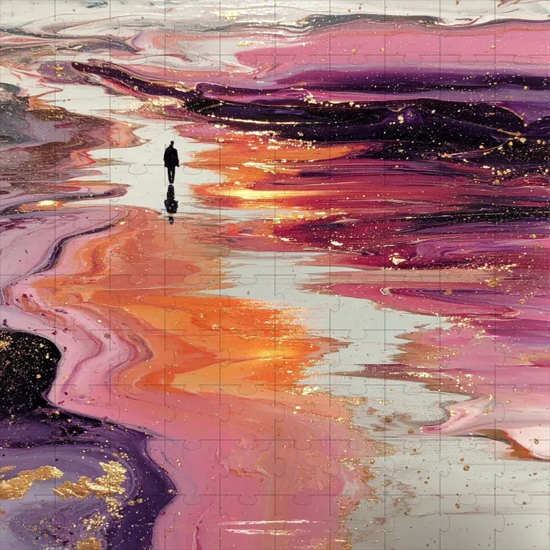 Luxe Fluid Pour Acrylic Art