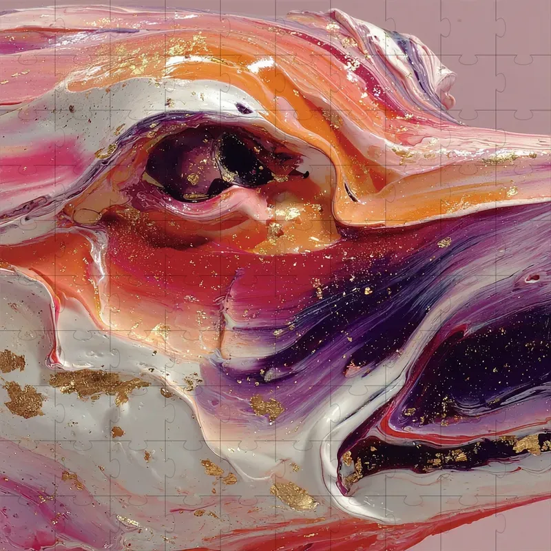 Luxe Fluid Pour Acrylic Art