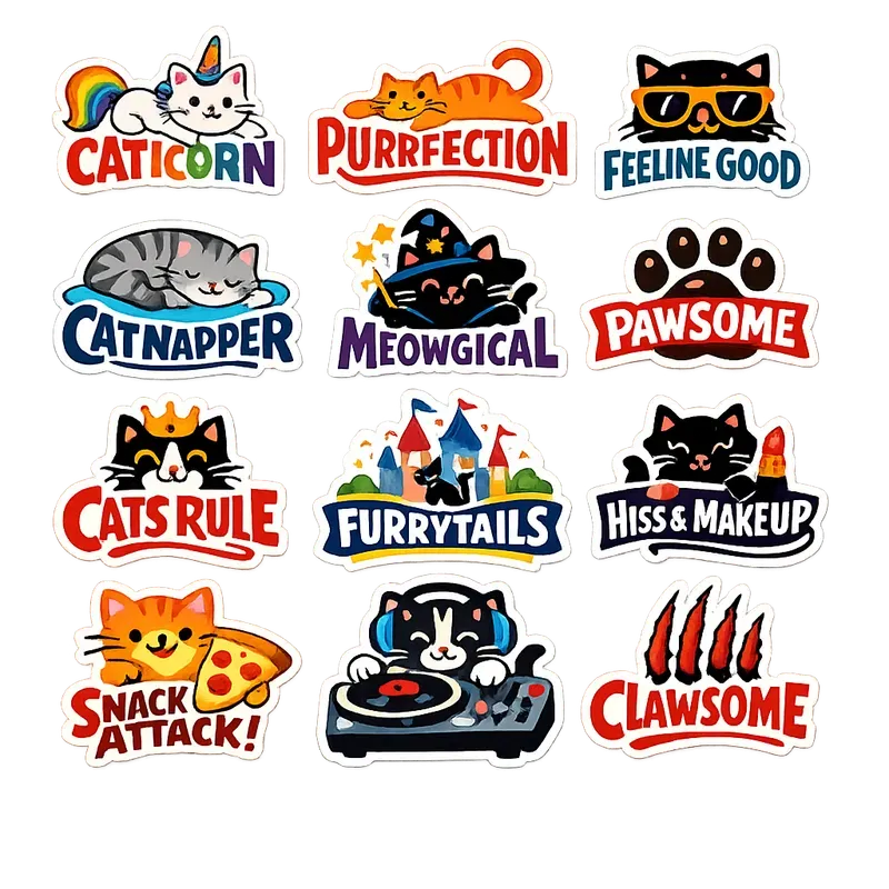 Witty Wordplay Sticker Pack Generator