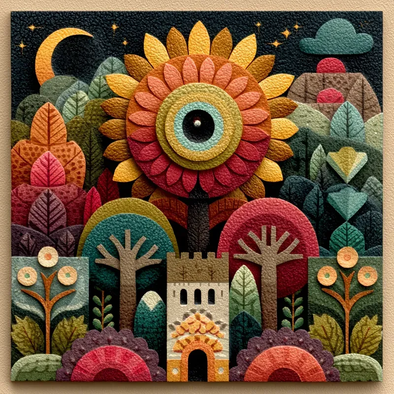 Whimsical Folk Art Seasons