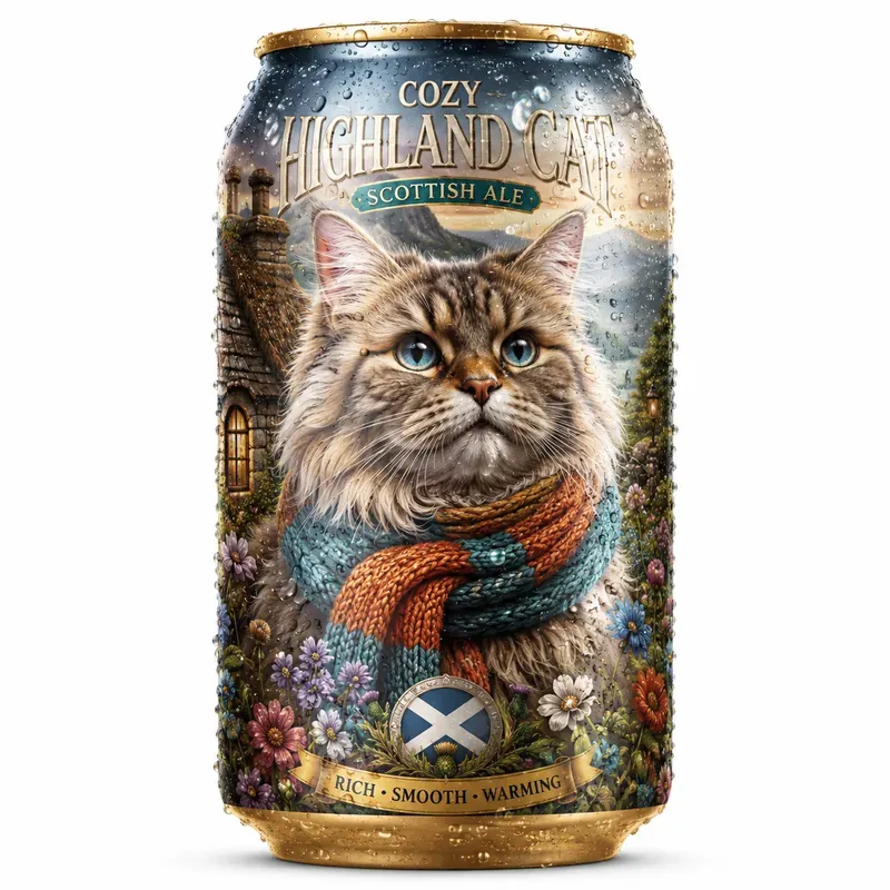 Highland Bloom Can Art