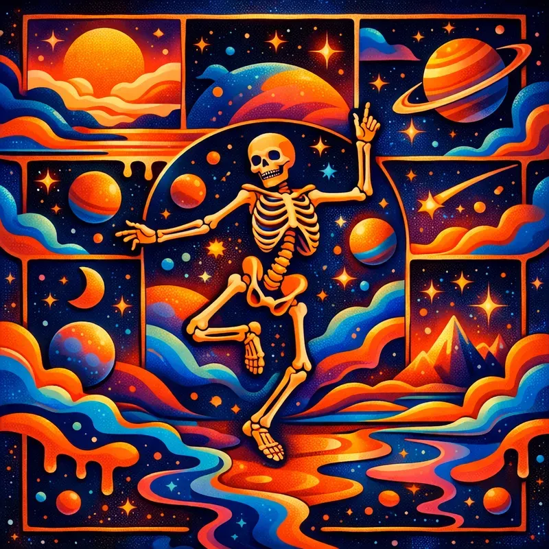 Cosmic Psychedelic Dream Collages