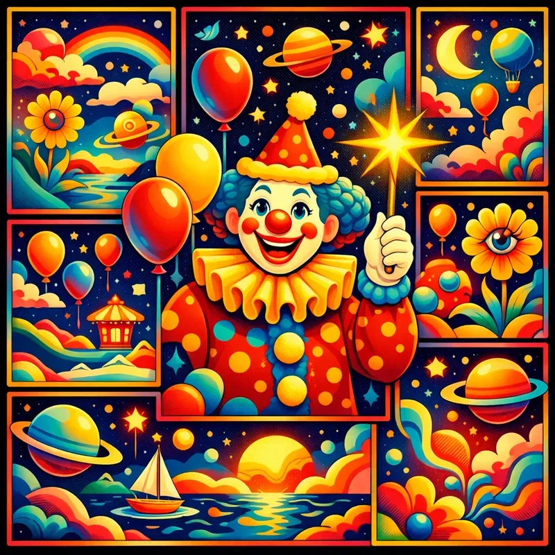 Cosmic Psychedelic Dream Collages