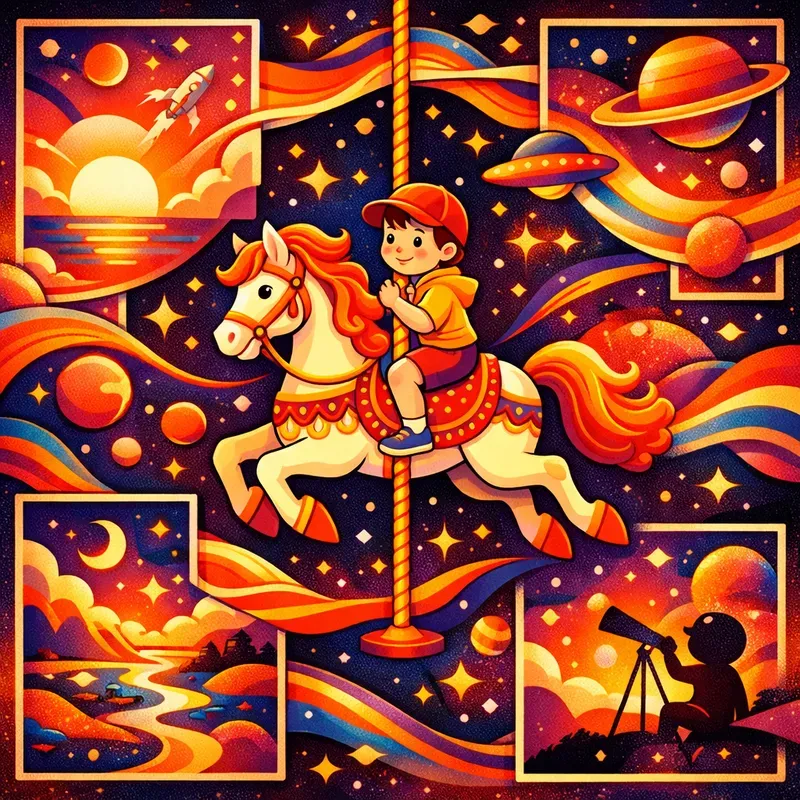 Cosmic Psychedelic Dream Collages