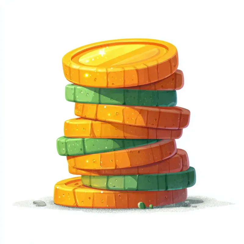 Stylized 25d Game Icon Style