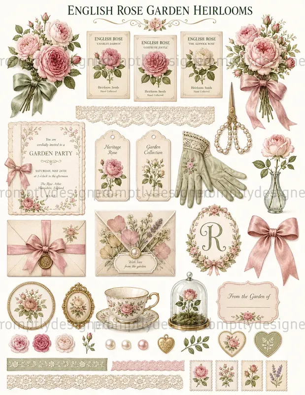 English Rose Garden Assets