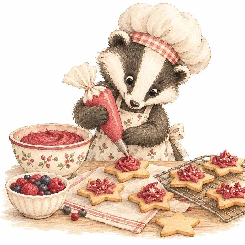 Cozy Woodland Baker Characters