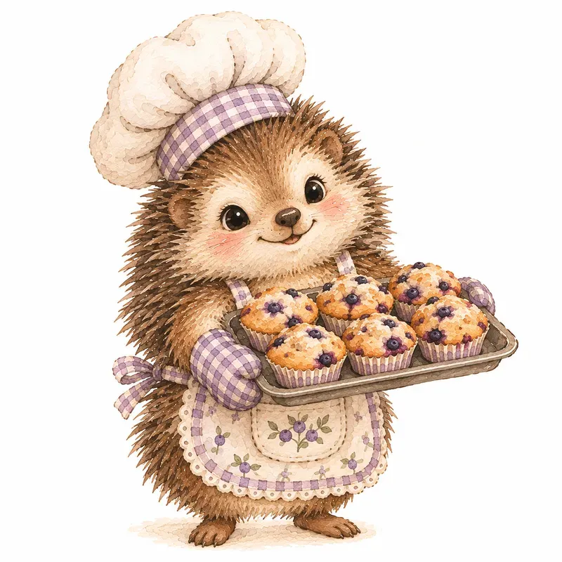 Cozy Woodland Baker Characters
