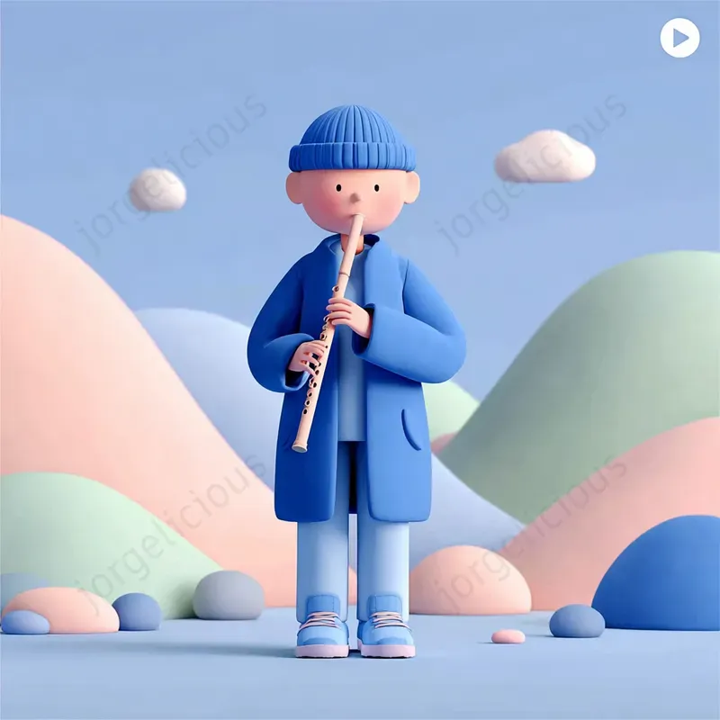 Soft Pastel 3D Story Scenes