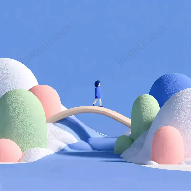 Soft Pastel 3D Story Scenes
