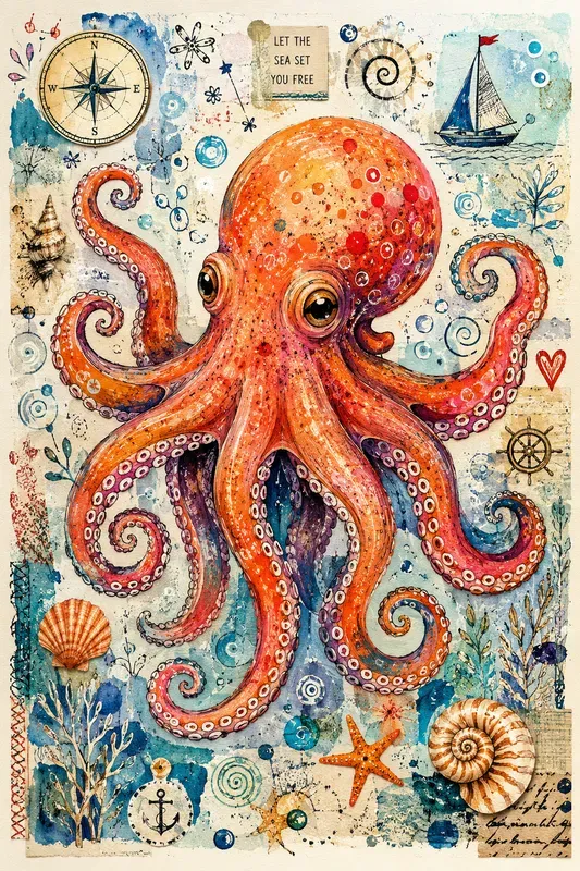 Whimsical Folk Art Portraits
