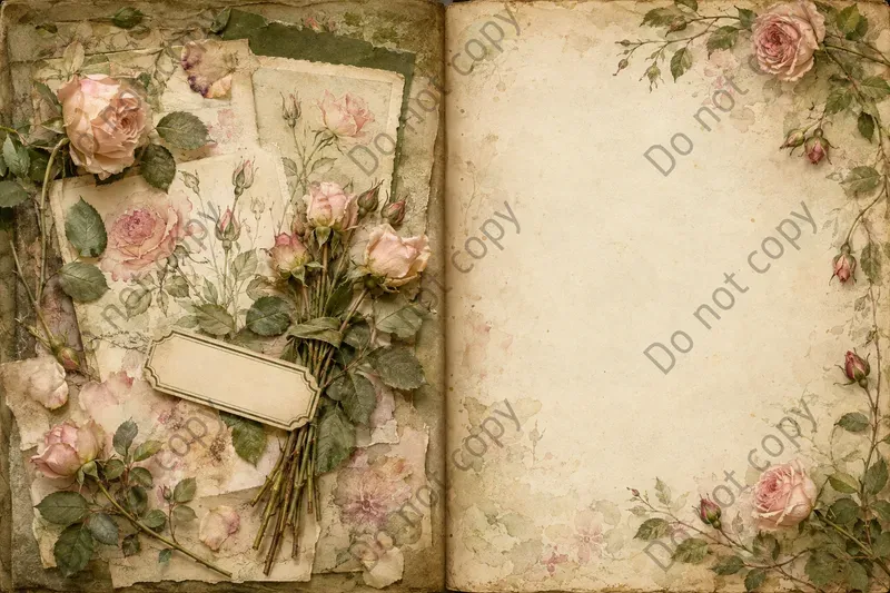 Rose Garden Journal Spreads