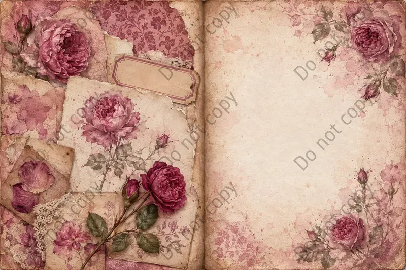Rose Garden Journal Spreads