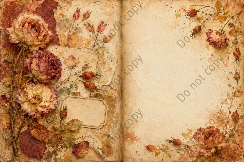 Rose Garden Journal Spreads