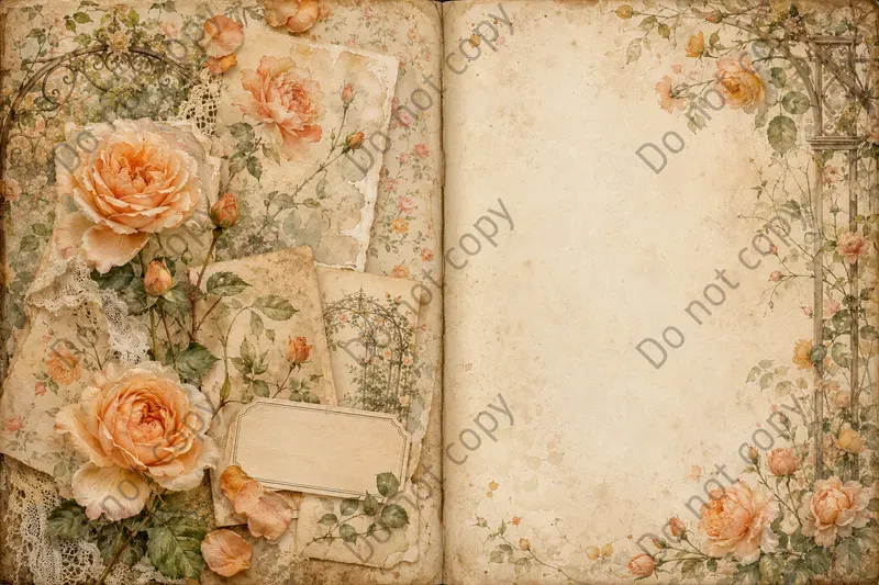 Rose Garden Journal Spreads